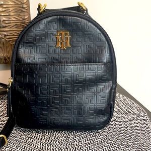 Tommy Hilfiger small backpack black purse